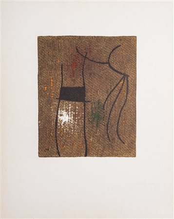 MIRO' JOAN (1893 - 1983) - Femme IV/VI.