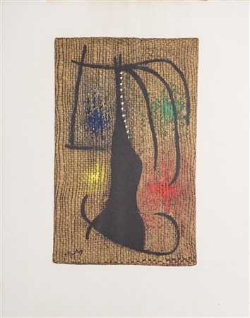 MIRO' JOAN (1893 - 1983) - Femme VI/VI.