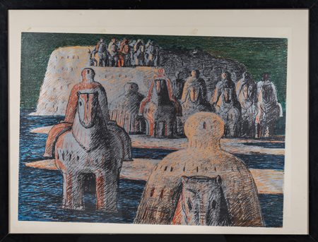 FIUME SALVATORE (1915 - 1997) - Le pietre equestri.