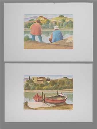 MASI ROBERTO (1940 - 2011) - Lotto composto da n. 2 fogli.