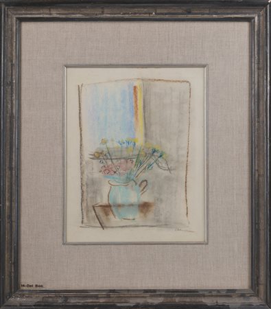 DEL BON ANGELO (1898 - 1952) - Vaso di fiori.