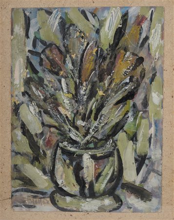  AUTORE NON IDENTIFICATO  - Vaso di fiori.
