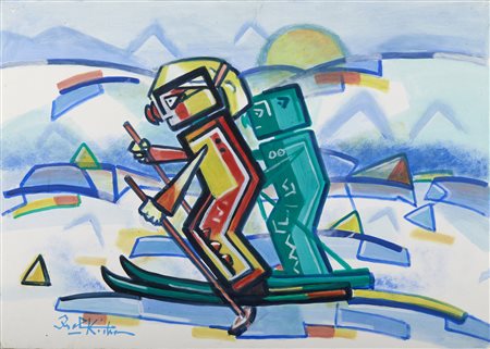 KODRA IBRAHIM (1918 - 2006) - Senza titolo.