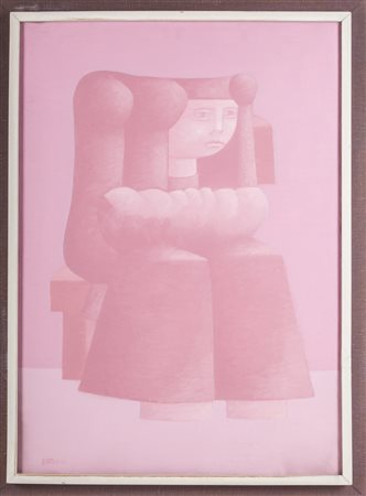 BATTAGLIA XANTE (n. 1943) - Maternità seduta.