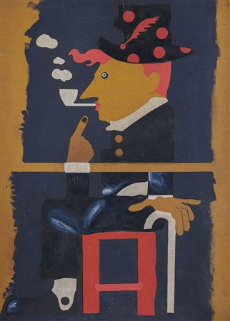 SPOLDI ALDO (n. 1949) - Studio per "Il gioco dell'oca".