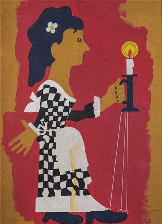 SPOLDI ALDO (n. 1949) - Studio per "Il gioco dell'oca".