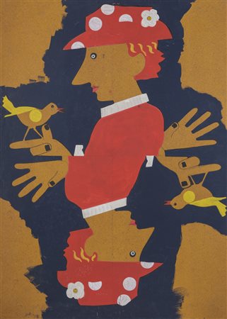 SPOLDI ALDO (n. 1949) - Studio per "il gioco dell'oca".