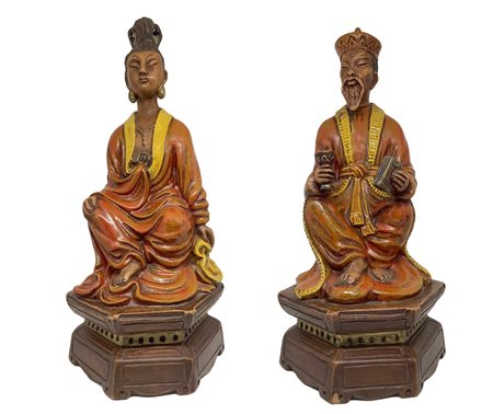 Coppia di imperatori cinesi, 20° secolo