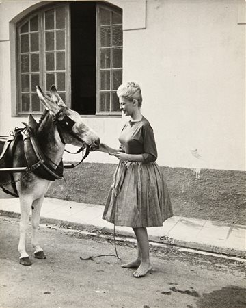 PIERLUIGI PRATURLON (1924-1999) Brigitte Bardot anni '60 stampa ai sali...