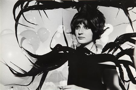 PIETRO PASCUTTINI (1936-) Mina sul set del Carosello per Barilla 1966 stampa...