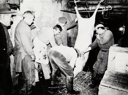 MARIO GIACOMELLI (1925-2000) Macellai anni '60 stampa ai sali d'argento –...