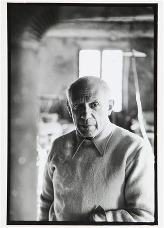 CARTIER BRESSON HENRI (1908-2004) Pablo Picasso 1953 stampa ai sali d'argento...