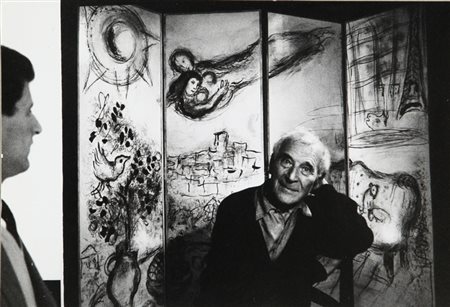 YOUSUF KARSH (1908-2002) Marc Chagall 1965 stampa ai sali d'argento 16,5x24,5...
