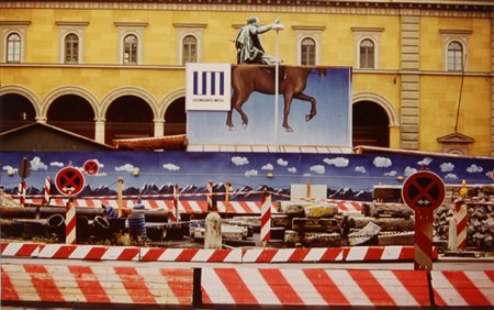 GIANNI BERENGO GARDIN (1930-) Monaco, lavori stradali 1983 stampa a colori -...