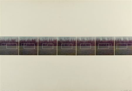 DEKKERS GER (1929-) Goals near dronten gld 1974 stampa a colori montate su...