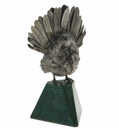 M. Buccellati. "tacchino" su base in malachite