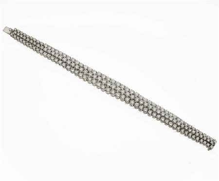 Bracciale con diamanti taglio brillante per ct 13.00 circa