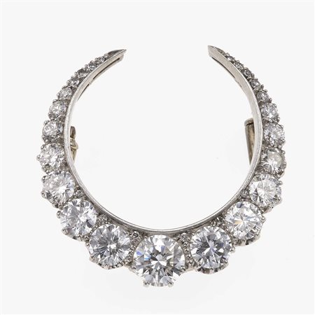 Spilla con diamanti per ct 3.00 circa