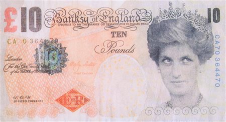 Banksy, Di-faced Tenners (Banksy of England), (2004)