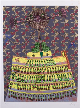 Enrico Baj, «Ninette de Valois» e «Marceline Des Bordes-Valmore», 1975