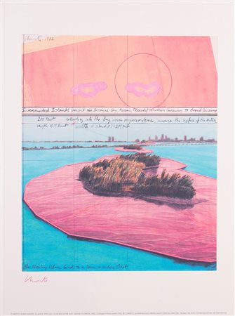Christo, Surrounded Islands, Project for Biscayne Bay, Miami, Florida, 2003