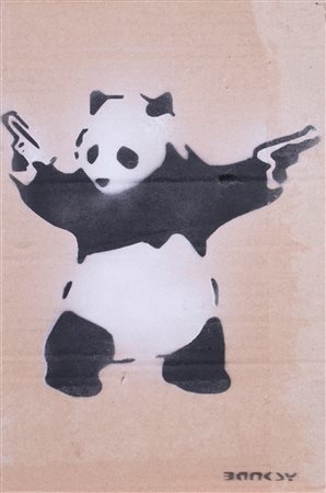 Banksy, Panda with Guns, 2015