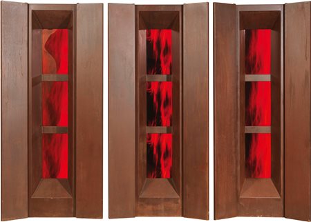 Fabrizio Plessi, Armadio del Fuoco, ante 2003