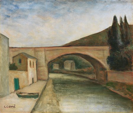 Carlo Carrà, Ponte a Nervi, 1953