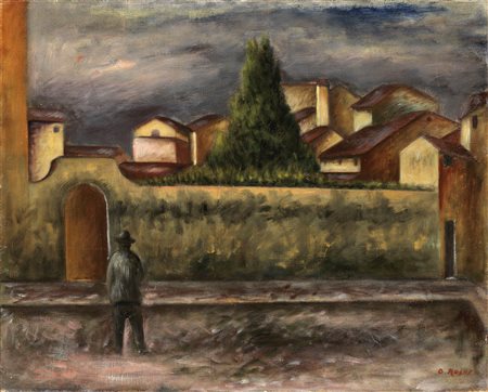 Ottone Rosai, Tempo di pioggia, (1938)