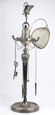 Lucerna Stato Pontificio in argento - Roma, XIX secolo dopo il 1815, maestro argentiere VINCENZO II BELLI (1828-1859)