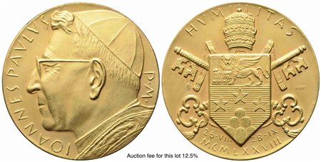 CITTA' DEL VATICANO. Giovanni Paolo I (26 Agosto - 28 Settembre 1978). Trittico di medaglie