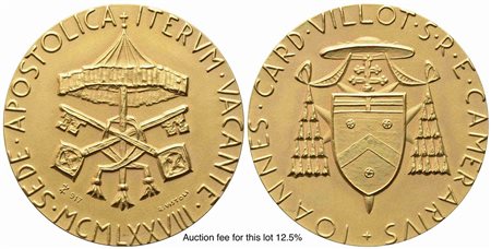 CITTA' DEL VATICANO. SEDE VACANTE. Trittico di medaglie