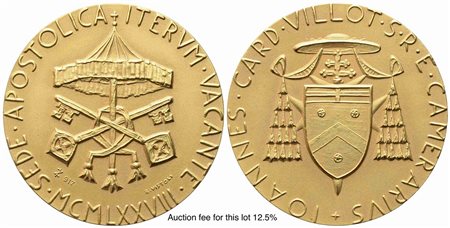 CITTA' DEL VATICANO. SEDE VACANTE. Trittico di medaglie