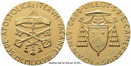 CITTA' DEL VATICANO. SEDE VACANTE. Trittico di medaglie