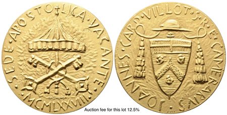 CITTA' DEL VATICANO. SEDE VACANTE. Trittico di medaglie