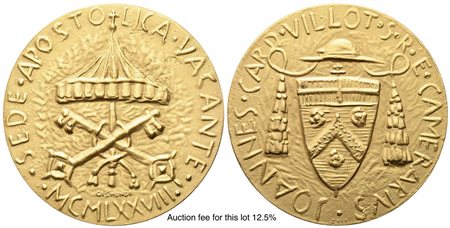 CITTA' DEL VATICANO. SEDE VACANTE. Trittico di medaglie