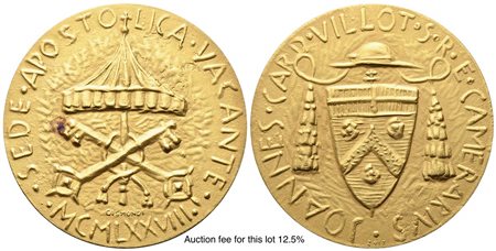 CITTA' DEL VATICANO. SEDE VACANTE. Trittico di medaglie