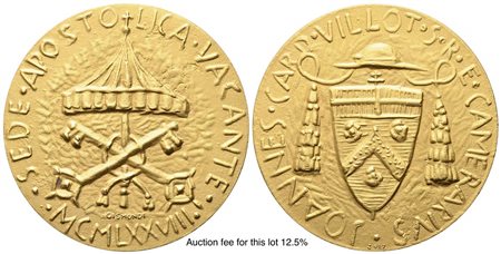 CITTA' DEL VATICANO. SEDE VACANTE. Trittico di medaglie