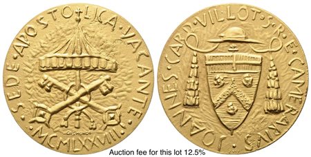 CITTA' DEL VATICANO. SEDE VACANTE. Trittico di medaglie