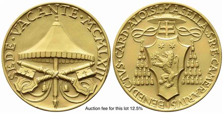 CITTA' DEL VATICANO. Sede Vacante. Trittico di medaglie