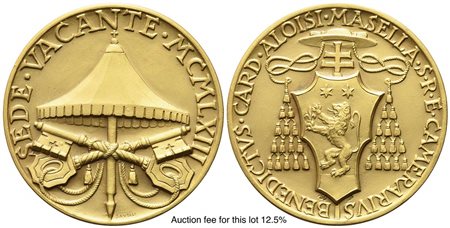 CITTA' DEL VATICANO. Sede Vacante. Trittico di medaglie