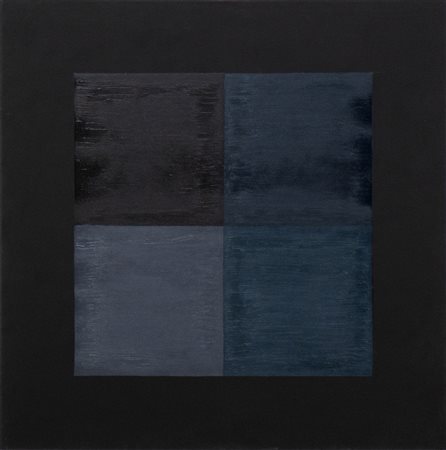 Enzo Cacciola 12-07-1973, 1973 industrial paint su tela cm 100x100 Autentica...