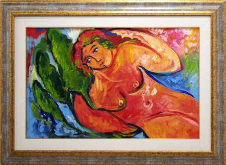 Mimmo Germanà Senza titolo, 1988 olio su tela cm 50x80 Opera registrata...