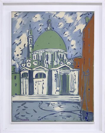 Giulio Turcato Chiesa della Salute, 1971 olio su tela cm 80x60 Opera...