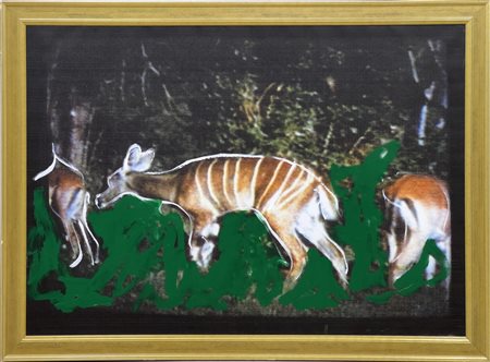 Mario Schifano Senza titolo, 1990-1997 acrilico su tela preparata al computer...