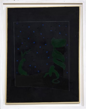 Tano Festa Senza titolo, 1973 acrilico e smalto su tela cm 95x71 Studio...