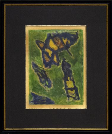 Licio Bulgarelli Forme, 1965 smalto su carta cm 40x30 Archivio Lucio Bulgarelli.