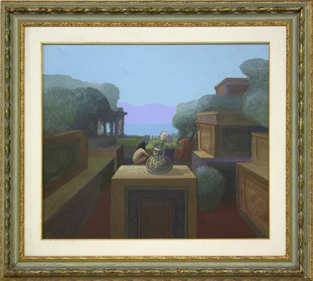 John Picking Times and Spaces, 1993 olio su tela cm 60x70 Autentica a cura...