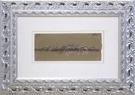 Mauro Reggiani Composizione, 1953 tecnica mista su carta cm 15,7x38...