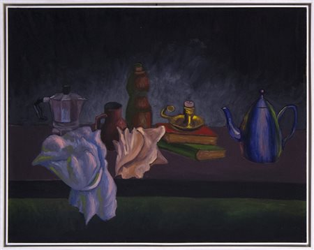 Salvo Natura morta (Morandi), 1980 olio su tavola cm 70x90 Pubblicato a...